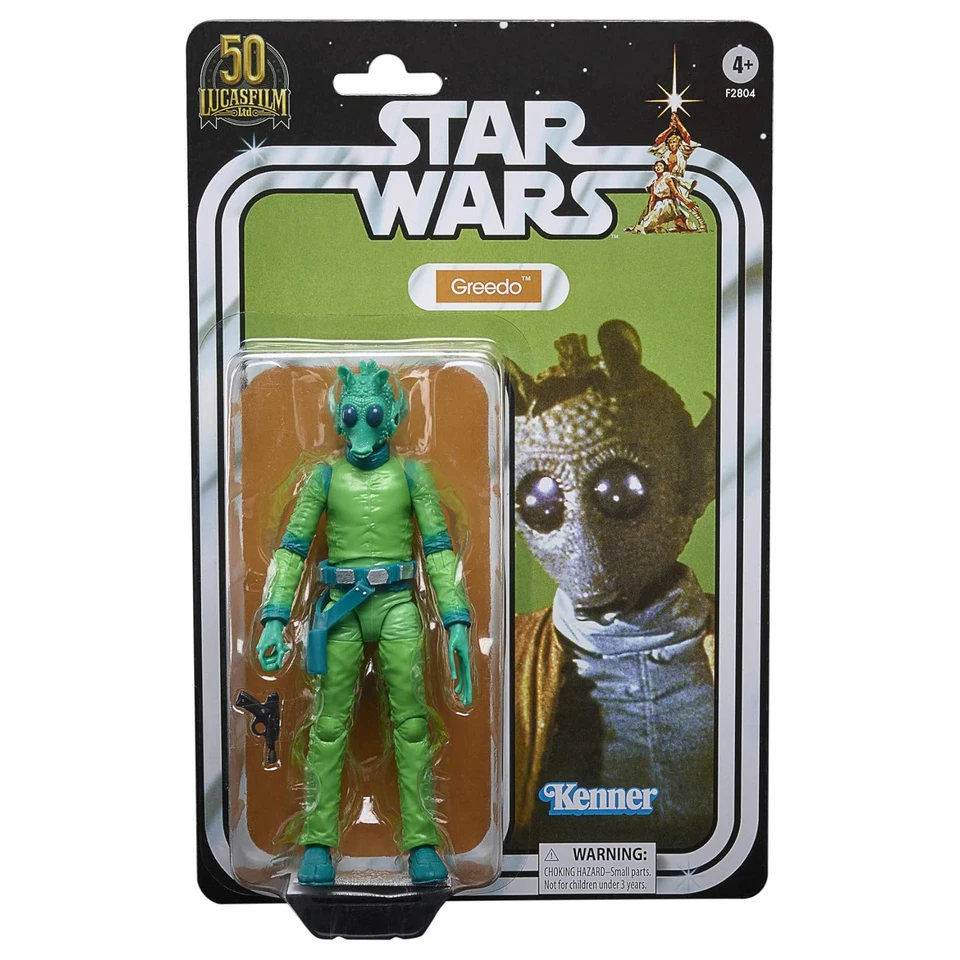 スターウォーズブラックシリーズグリードアクションフィギュア、50周年
