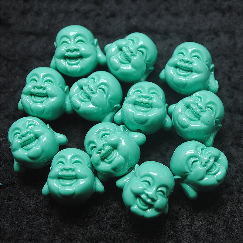 10PCS Smile Buddha Shape 18X20MM Clay Material Matching Beads Loose For Fashion Jewelry FINDINGS GOOD QUALITY
