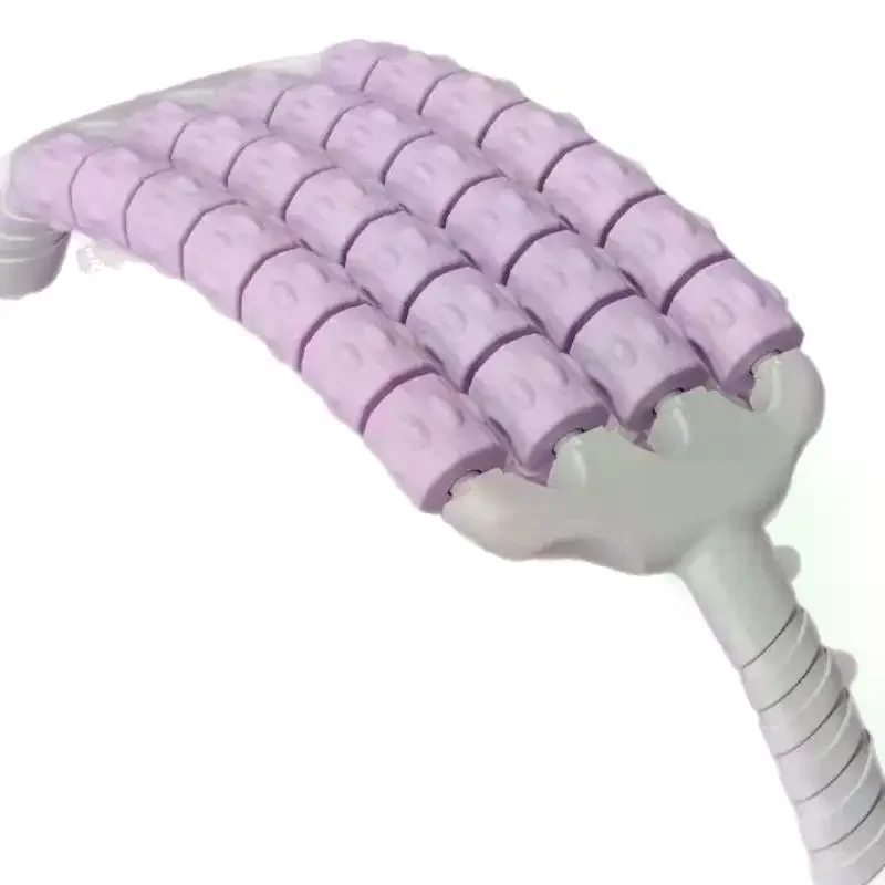 

Гибкий массажный ролик для ног, спины и тела, портативный, для глубокого массажа тканей, с рельефной поверхностью, для восстановления после занятий йогой и фитнеса