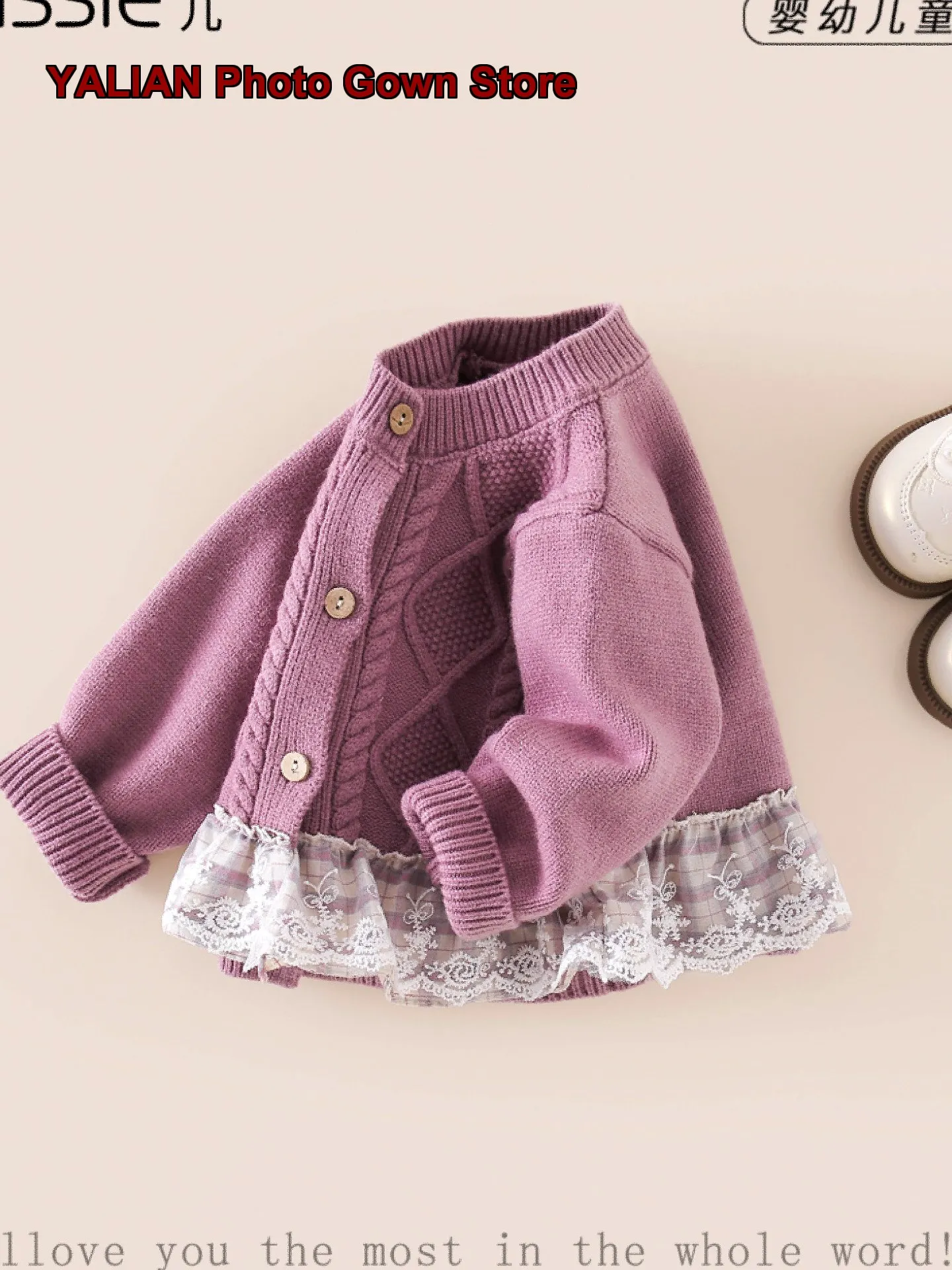Girls Knit Top Infant Autumn Winter Long Sleeves Base Layer Top
