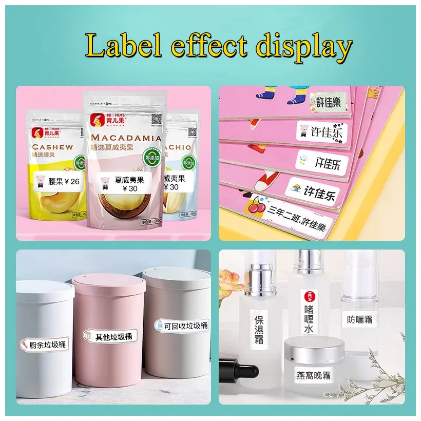 Niimbot D11 D101 D110 Offical Label Sticker Paper Rolls Various sizes of White Color Label Papers 3 5 10 Rolls