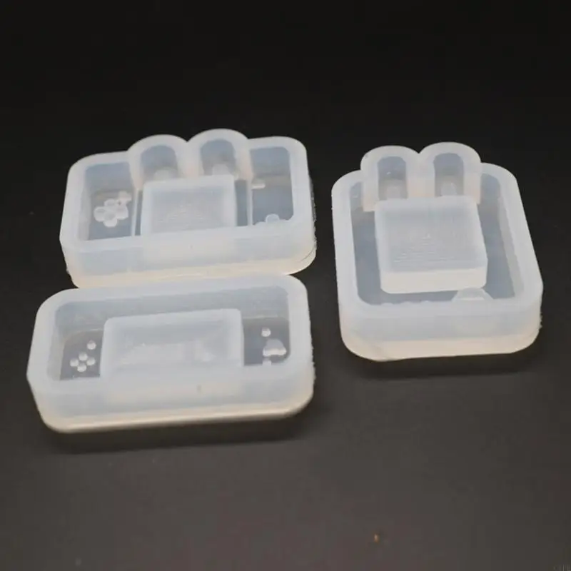 C1fe Rabbit Keychain Molds Resin Shaker Mould Game Quicks and Morb