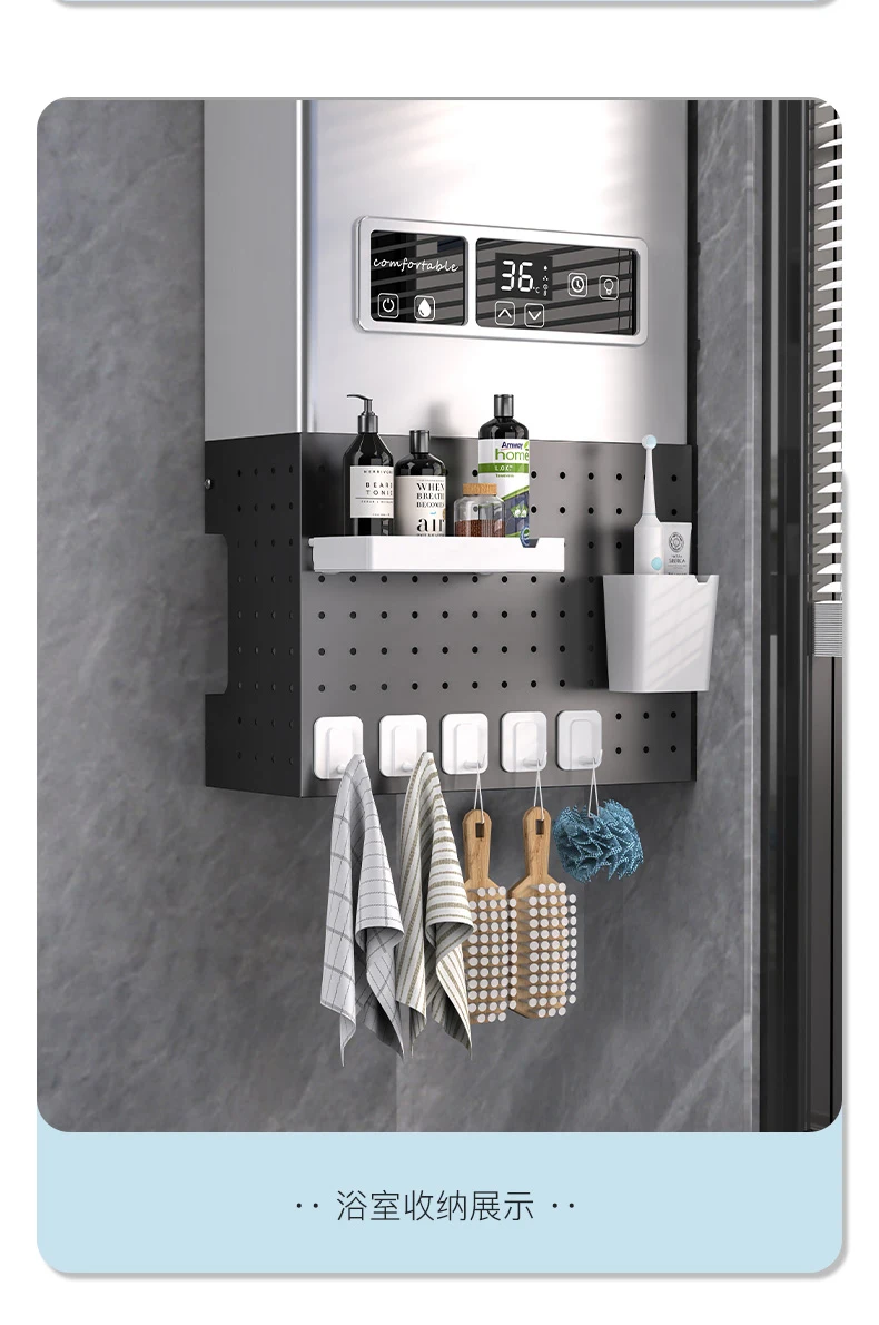 درع سخان المياه، ديكور خط أنابيب الغاز، موقد معلق على الحائط بالغاز الطبيعي، رف حاجز لفتحة غطاء المطبخ #4