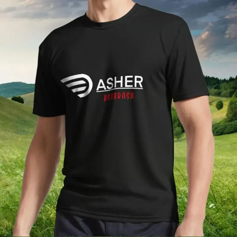 New Doordash Dasher Active T Shirt Logo American Funny S to 5XL