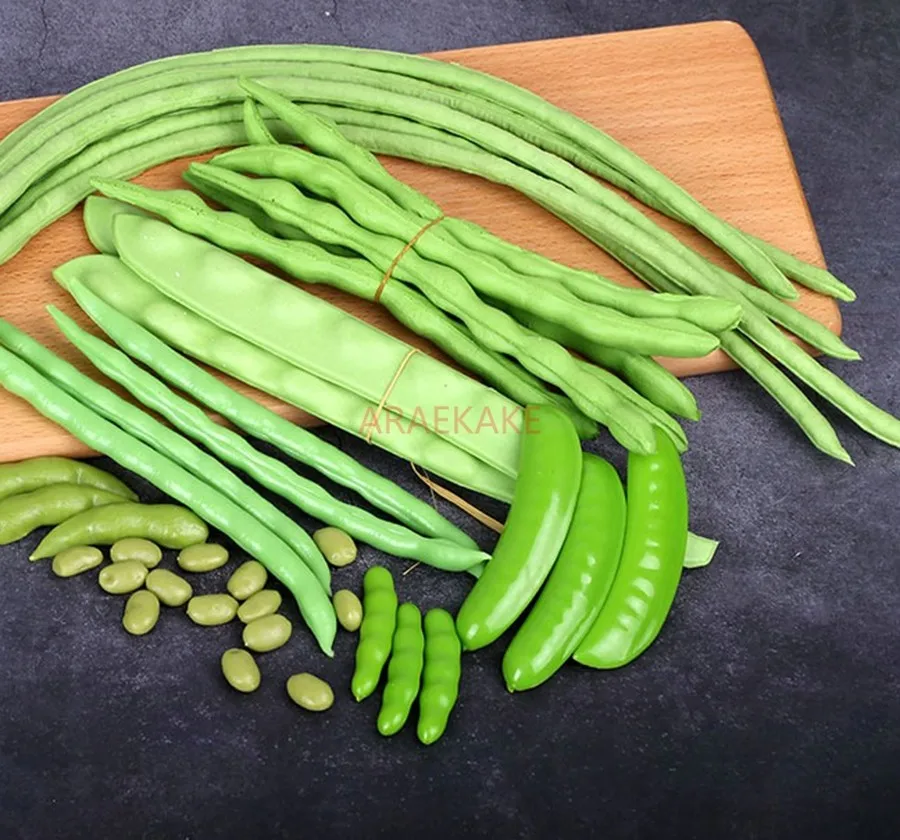 1pcs Simulated Bean Bean and Lentil Bean Model, Long Bean, Fake Vegetable Props, Playing with Teaching Aids, Shooting