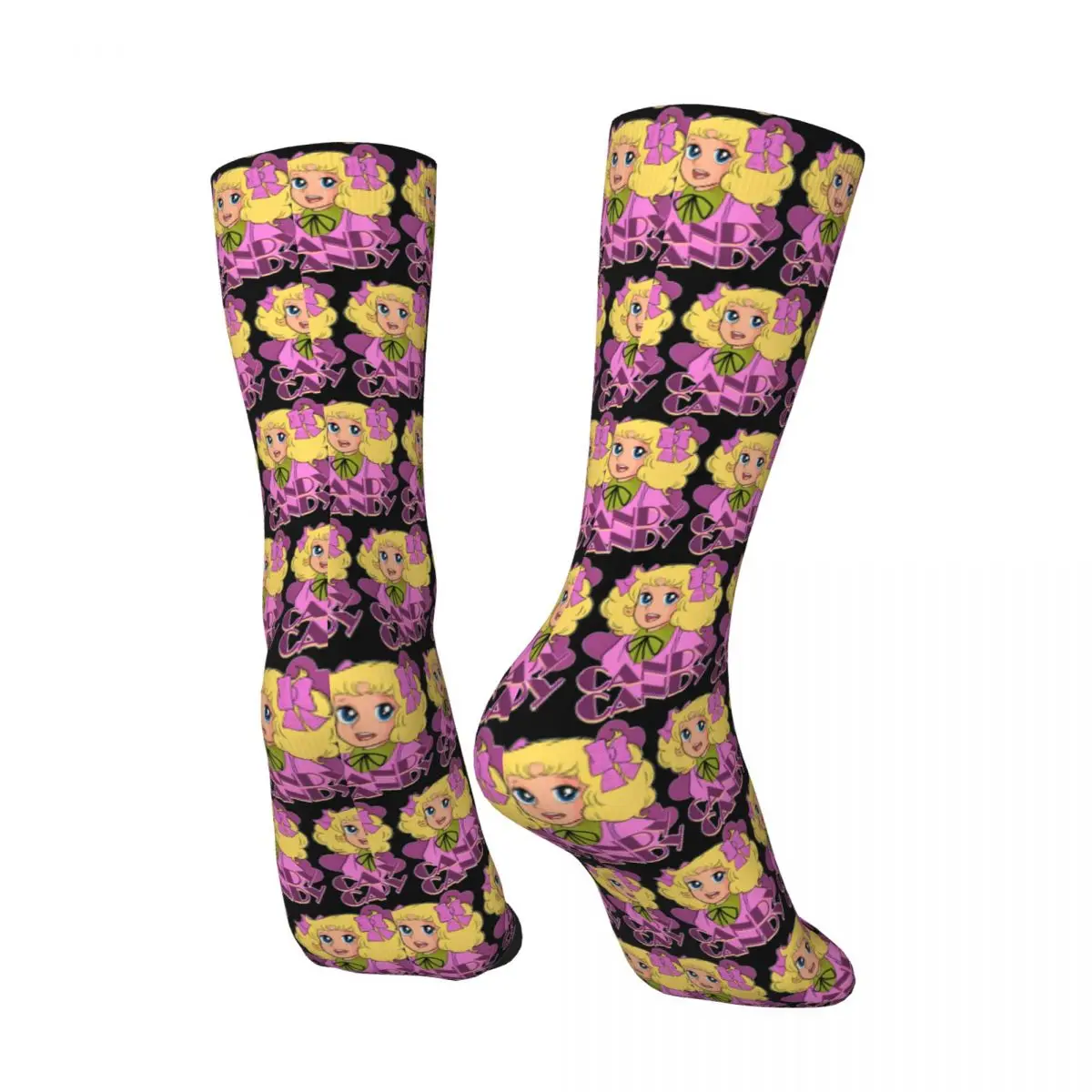 Paar Socken Candy Candy Strümpfe Wintermode Weiche Socken Design Laufen Sport Rutschfeste Socken