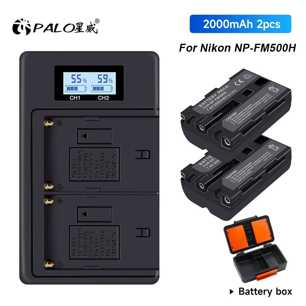 

PALO NP-FM500H NP FM500H NPFM500H Camera Battery For Sony A57 A58 A65 A77 A99 A450 A550 A560 A580 A58 A99 A200 A300 Battery L50