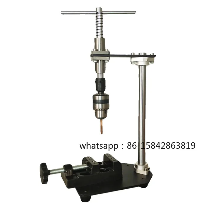 Manual Vertical Tapping Machine Tapping Small Handheld Adjustable Tap Wrench Desktop Wrench Extended Ratchet Rocking Probe Arm