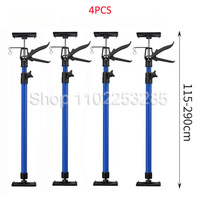 Square Base 115-290cm Woodworking Telescopic Support Rod Wooden Ceiling Door Frame Raise Lifter Labor-Saving Arm Jack