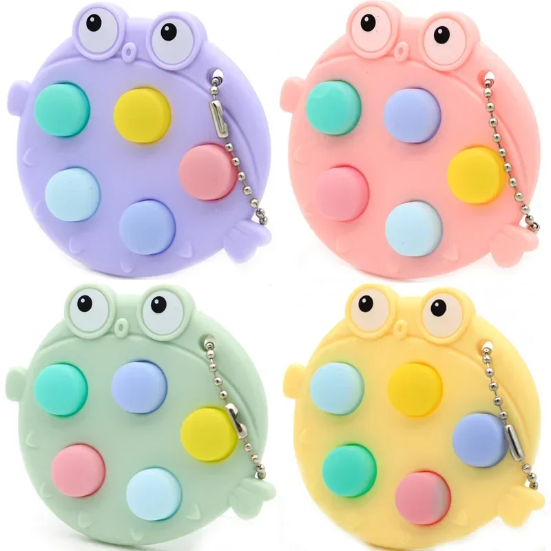 

Cross Border New Product Super Bubble Pinch Le Finger Decompression Bubble Le Children's Intelligence Development Toy Keychain