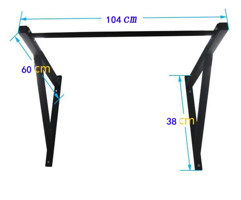Gym Wall Mounted Pull up Bar Heavy Duty Chin up Workout Fitness Training Equipment