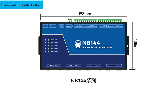 

4-way serial server 485 to Ethernet communication Modbus communication module rs485 to TCP/IP gateway MQTT protocol HTTP