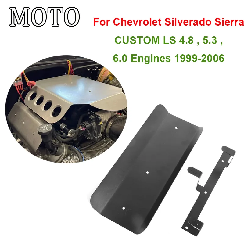 Coil Covers & Brackets For Chevrolet Silverado Sierra CUSTOM LS 4.8 , 5.3 , 6.0 Engines 1999-2006 2005 2004 2003 2002 2001 2000