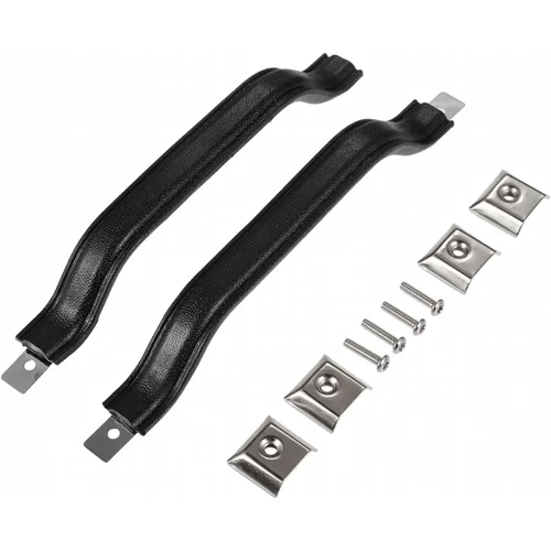 Imagen 2 del producto Para Jeep YJ Wrangler 1987-1995, paquete de 2 tiradores de puerta delanteros, embellecedor interior marrón, reemplazo del lado del conductor y del pasajero 55009801 K