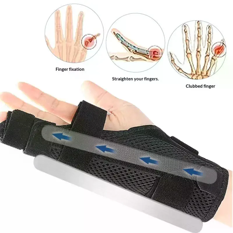 Adjustable Finger Corrector Splint Trigger Finger Splint Finger Guard Clicking Stiffness For Treat Pain Brace Support Protector