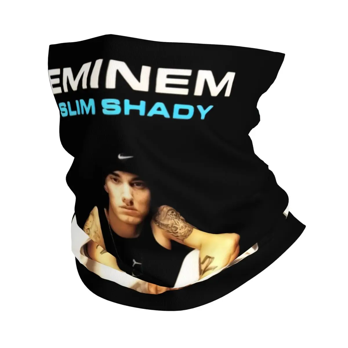 

Eminems Hip Hop Rapper Bandana Winter Neck Warmer Men Windproof Wrap Face Scarf for Hiking American Pop Music Gaiter Headband