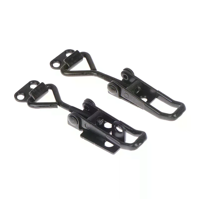 Black Toggle Latch Catch Clamp,Adjustable Elbow Box Lock Hasp Handle For Cabinet Sliding Door  Furniture Quick Toggle Lock Clamp