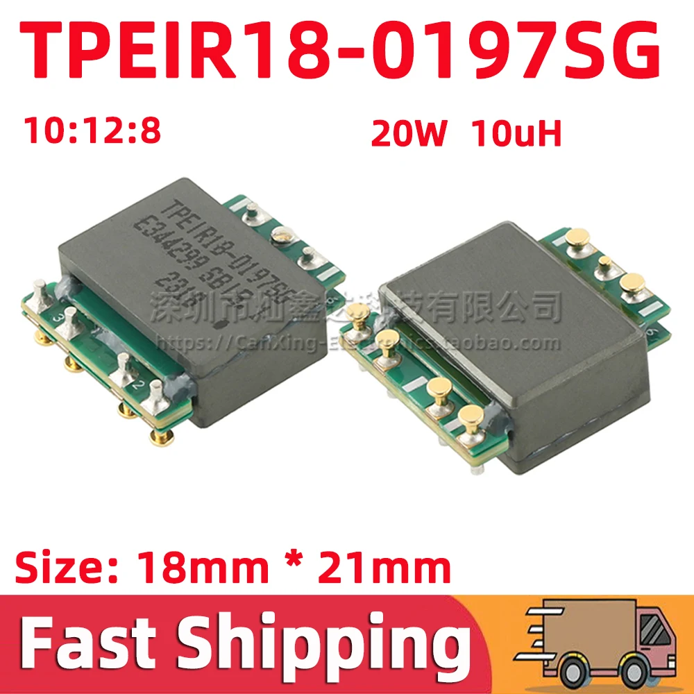 SMD TPEIR18-0197SG 20W 10uH High Frequency Transformer Turns Ratio 10:12:8 10V 2A