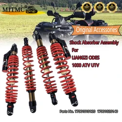 4PCS Front Rear Shock Absorber Assembly (Red or white) For Liangzi Odes 1000 ATV QUAD GO KART Parts No.17001010120 17001020140