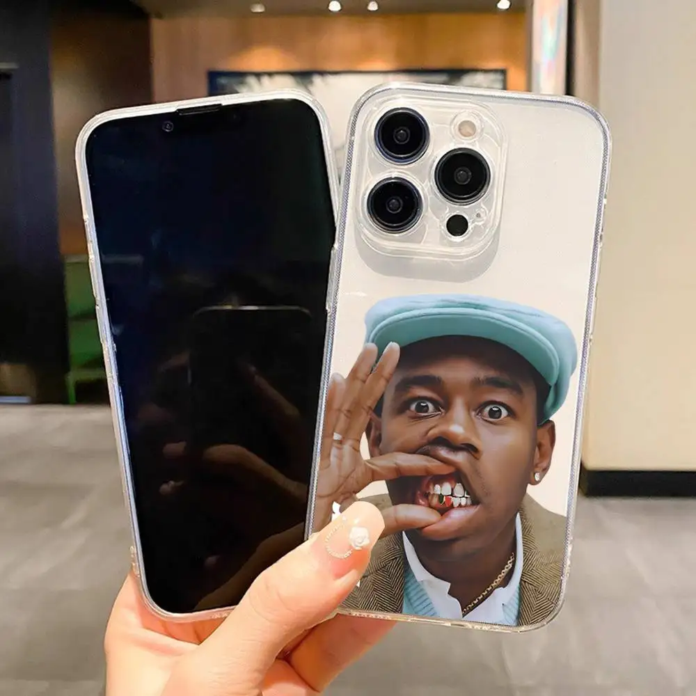 1 قطعة حافظة هاتف Tylers The Creator شفافة لهاتف آيفون 17 16 15 14 13 12 11 PRO MAX PLUS غطاء صغير ناعم صديق للبشرة