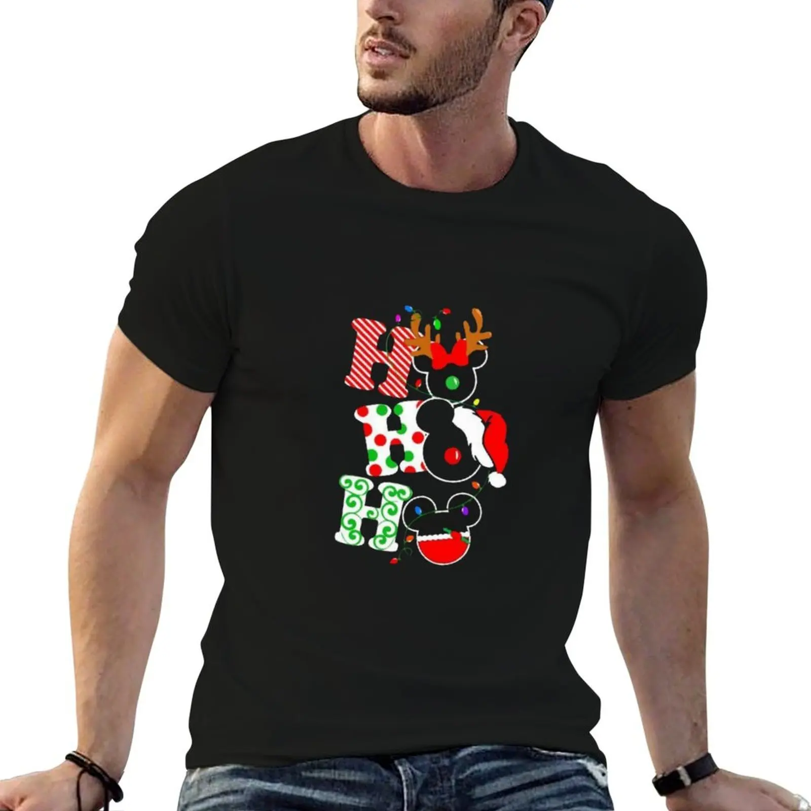 Xmas T-Shirt tops Short sleeve tee sweat shirts, men