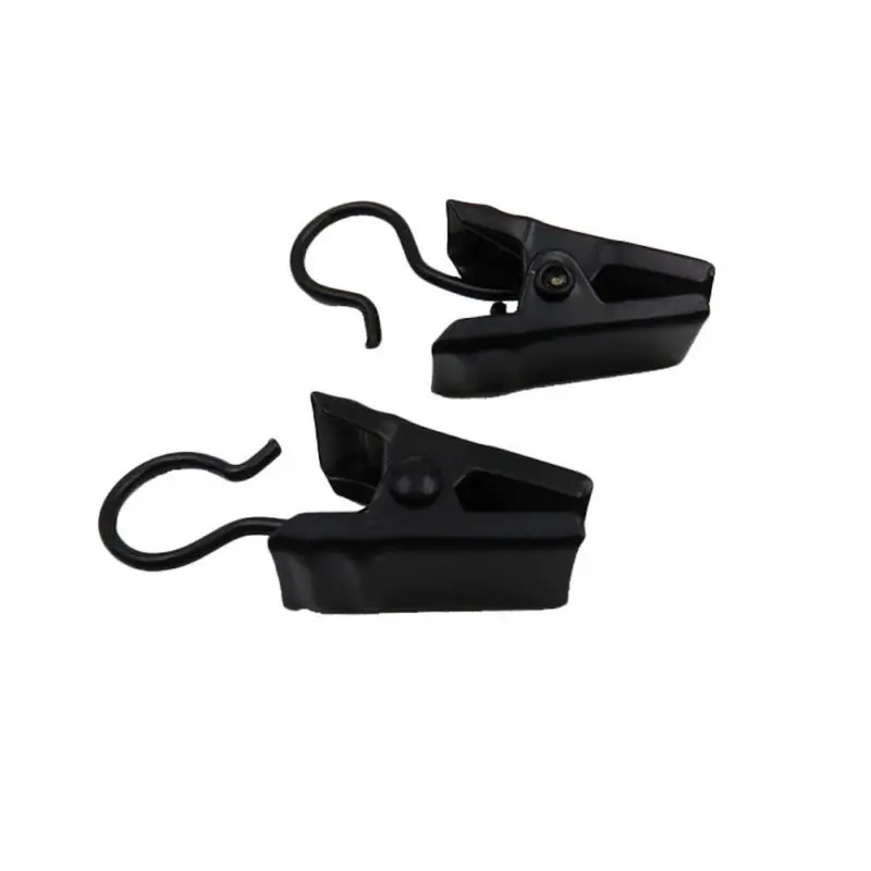 

100Pcs Iron Curtain Rings with Non-Slip Clips for Easy Installation and Disassembly Black Curtain Clips