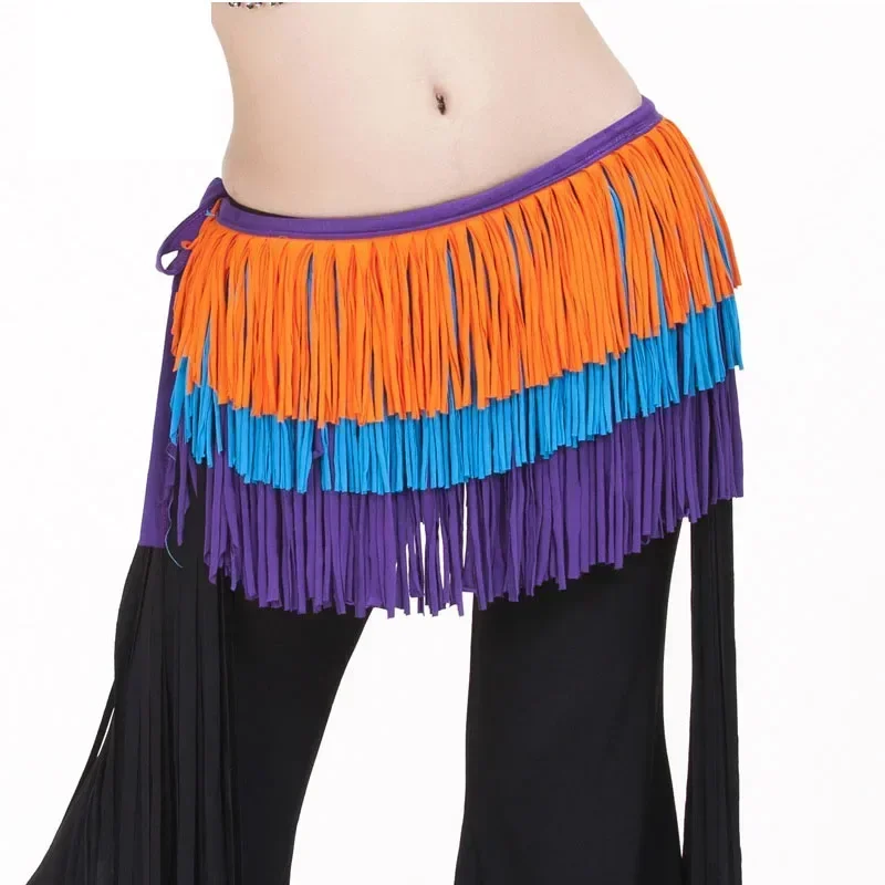 

Women belt bellydance scarf hip Belly Dance Accessories Tassel Hip Wrap Costume Belt Shawl Hanmade cotton fringe scarf