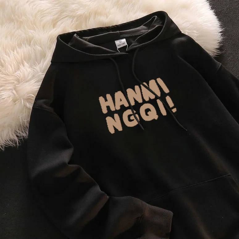 

Милые толстовки с капюшоном, уличная одежда, женская одежда Himekaji с абстрактными надписями, молодежная одежда в рубчик, уменьшающая стирка, одежда в стиле рокабилли