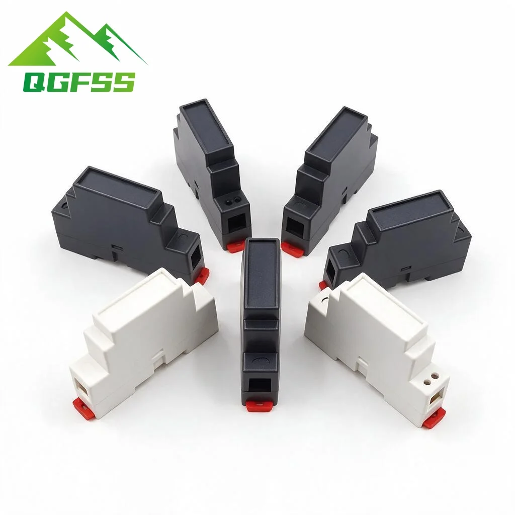1Pcs ABS Plastic Enclosure Case 88X18X59mm, Supply Rail Electrical Shell Safety Barrier Isolation Module Control Box 4-19 4-19-1