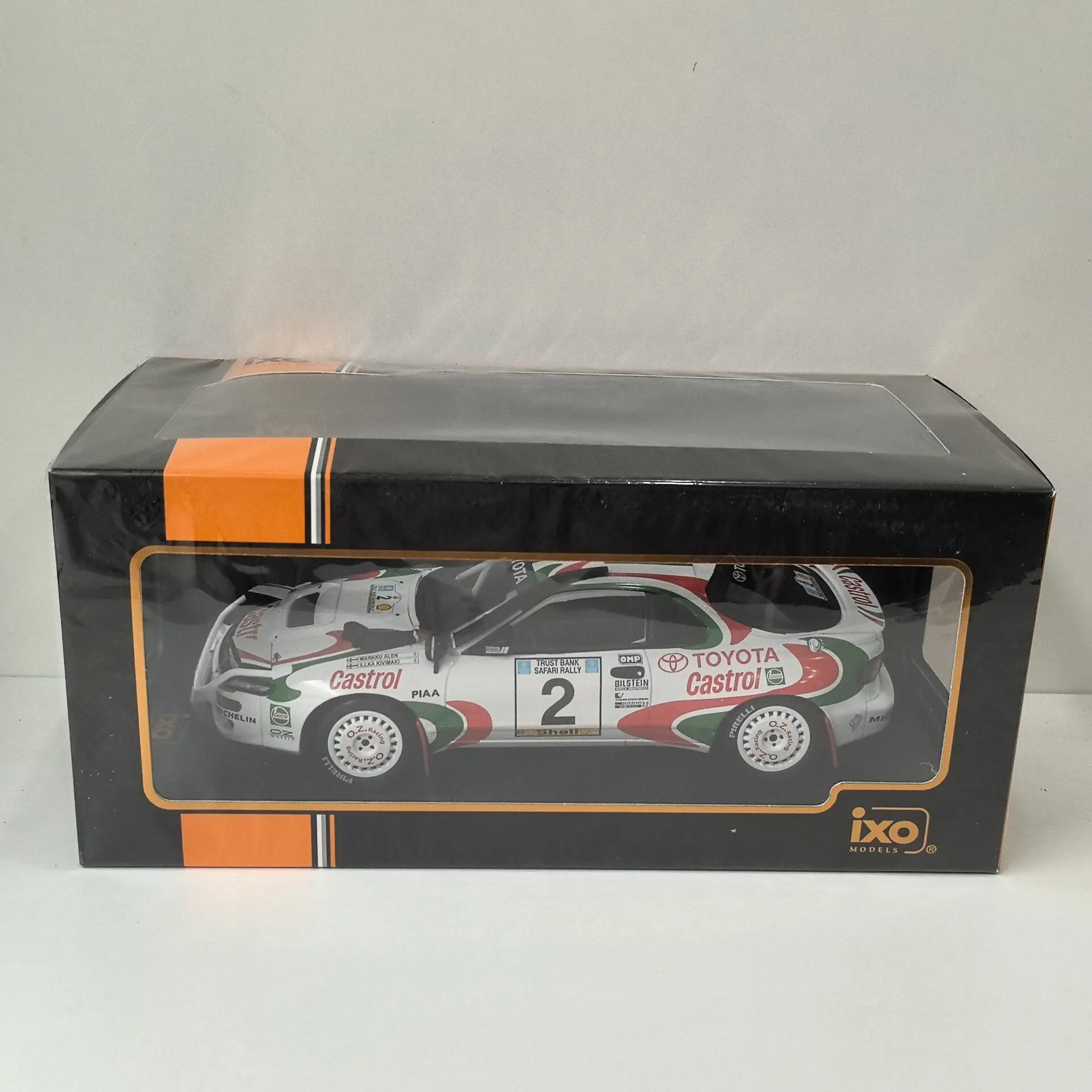 

Diecast IXO 1/18 Scale TOYOTA Rally Car CELICA TURBO 4WD ST185 # 2 1993 V7 Alloy Car Model