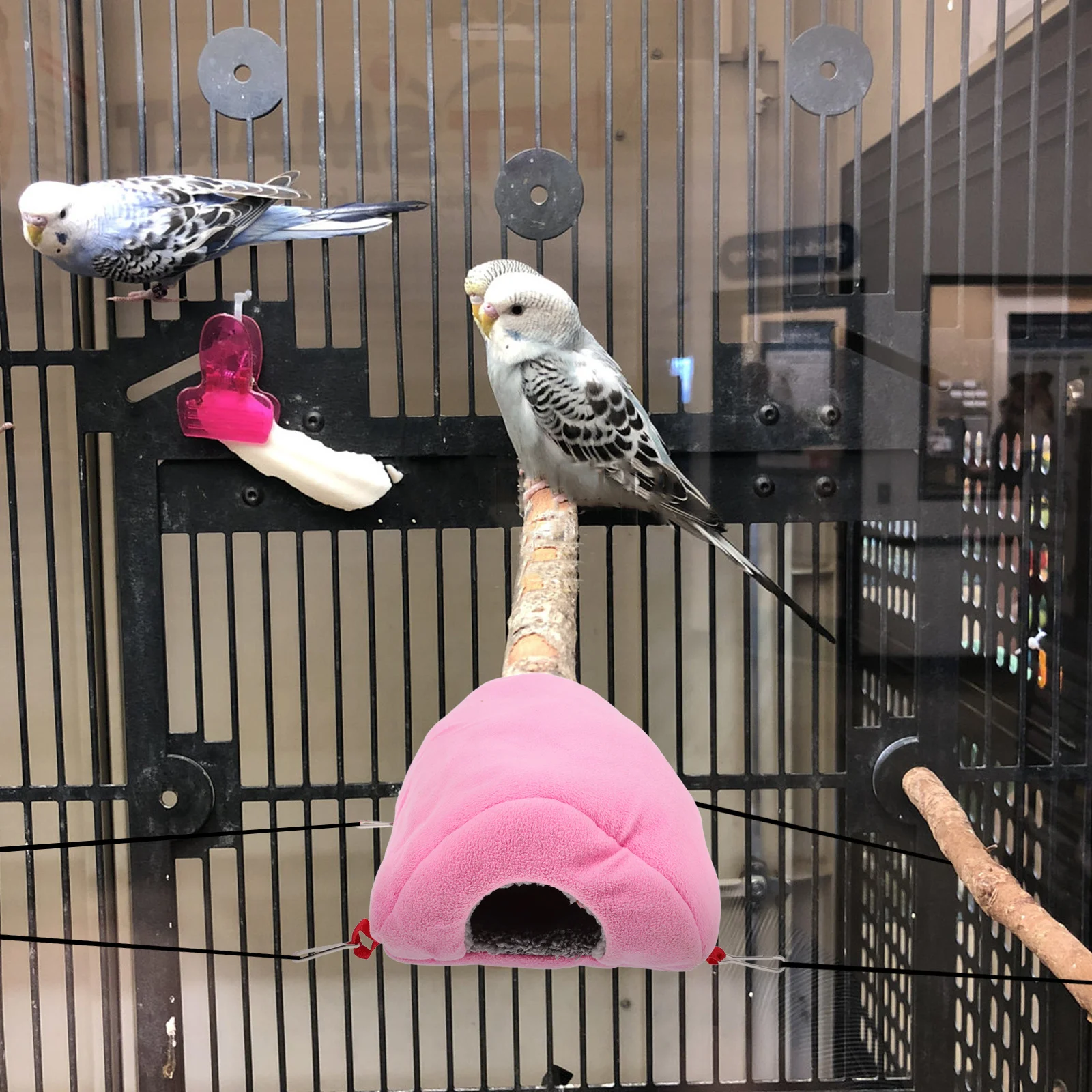 

Winter Warm Parrot Tent Hammock Nest Bed for Birds Indoor Outdoor Use Soft Safe Sleeping Pad House for Pet Parrots