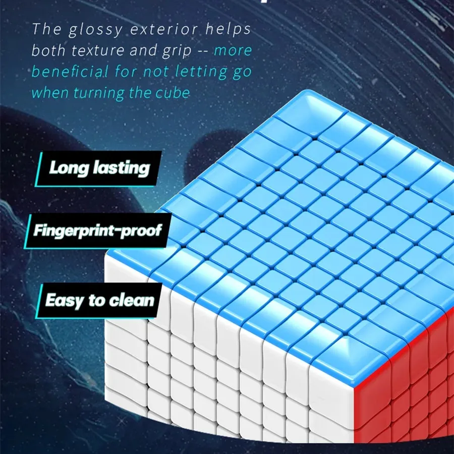 9x9 M DianSheng Galaxy 9M 9x9 Magnetic Magic Cube Speed Cube Stickerless Professional  9x9 M Cubo Magico Fidget  Toys Puzzle