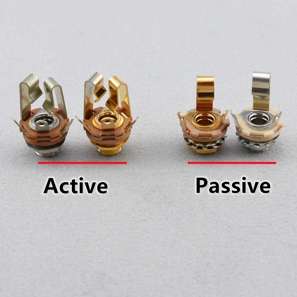 1 Piece 6.35mm Active/Passive Switch craft Short Open Output Jack for Electric Guitar Bass-  US(Origin)