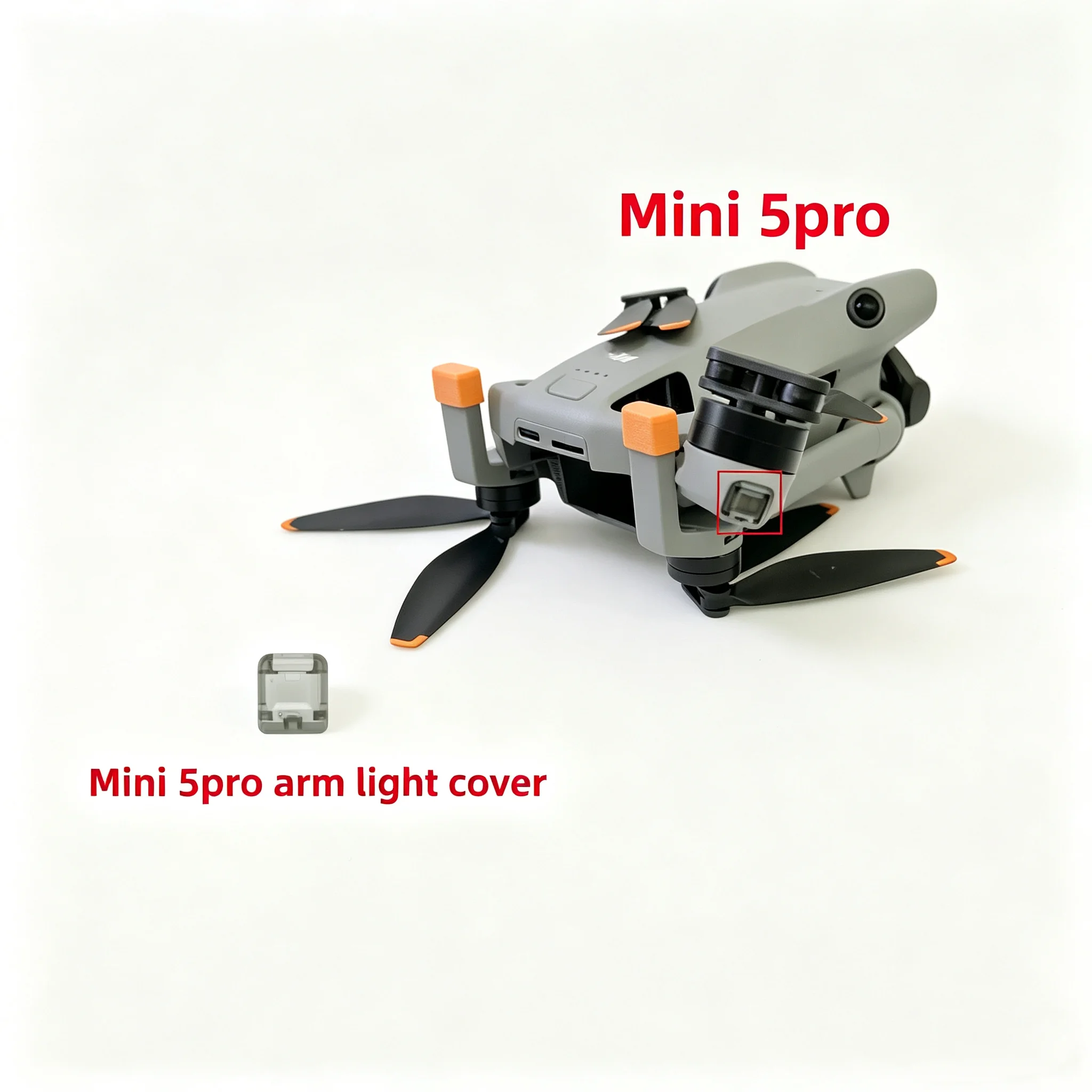 New MINI5PRO Motor Arm Flash Light Cover Shell for DJI Mini 5pro Mini5pro Repair Part
