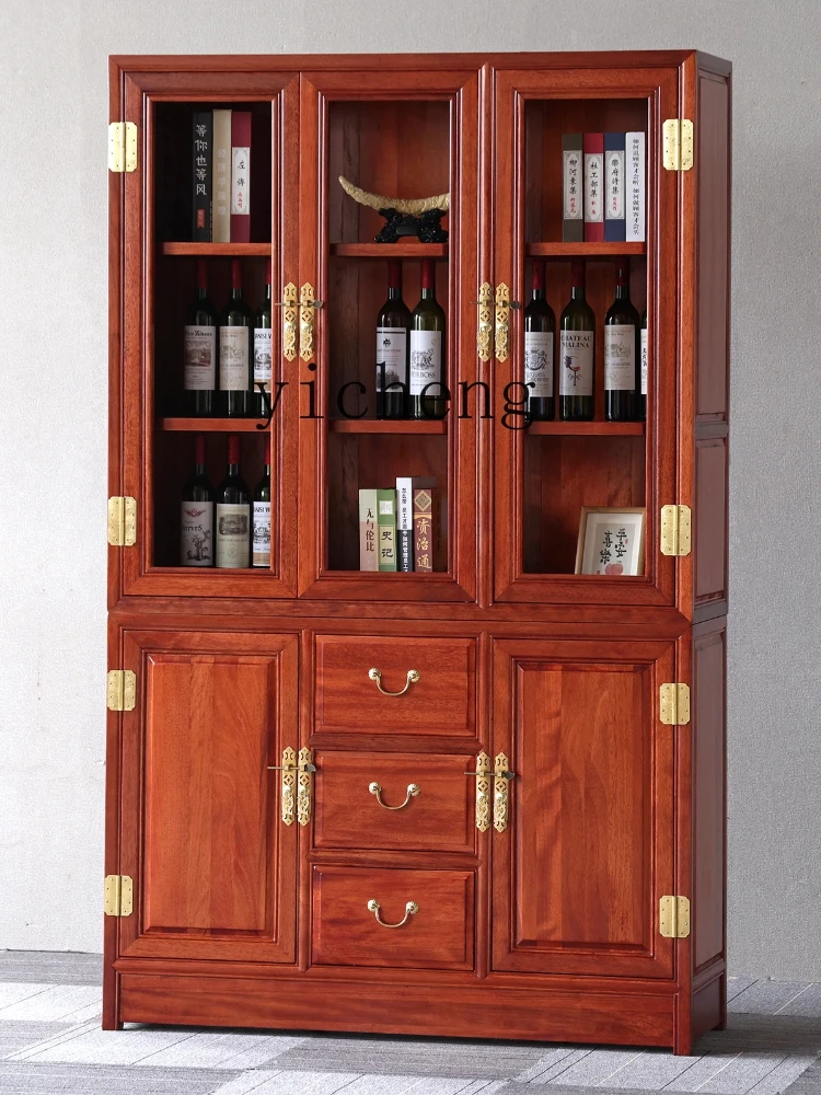 

solid wood bookcase combination bookcase carved bookshelf antique display cabinet locker