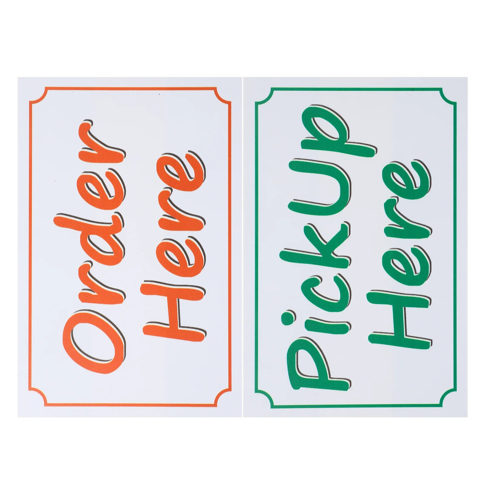 مجموعة واحدة من ملصقات الإعلانات الكبيرة لمتجر الأعمال والمكتب والمطعم لاقط هنا التصميم