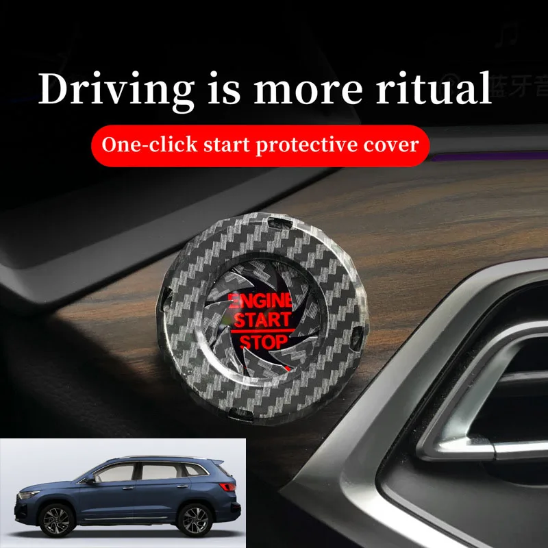 FOR JETTA Car one-button start decorative ring knob-type decorative cover ignition device switch hidden protective cover