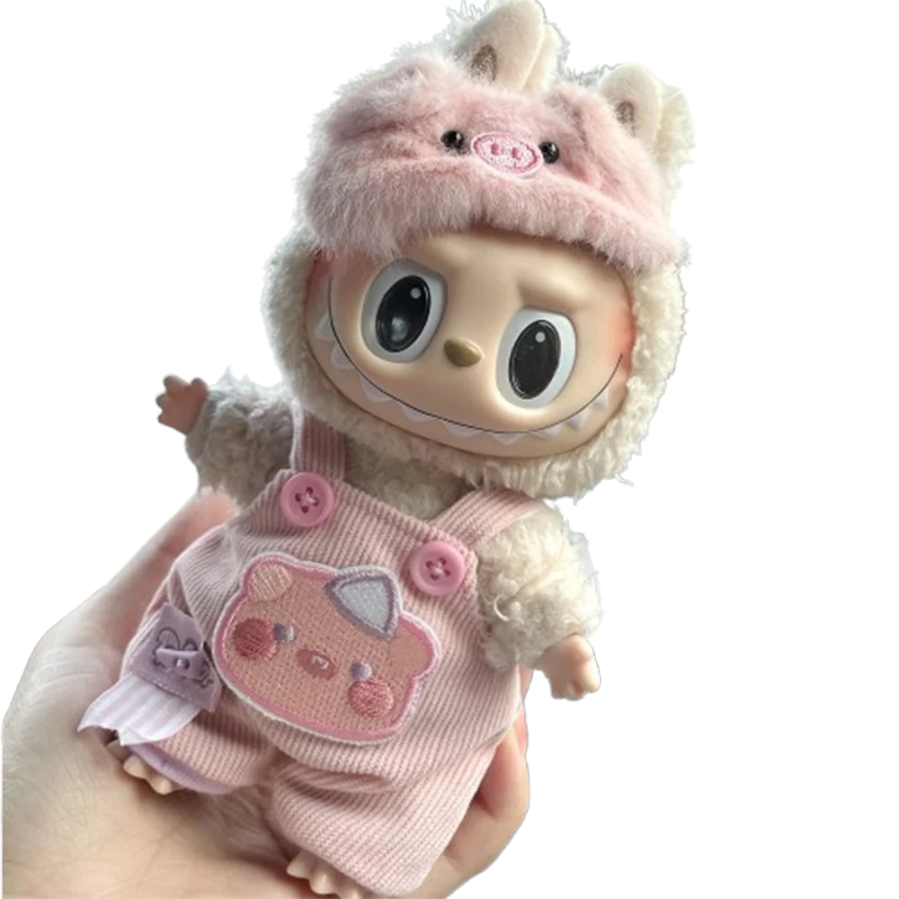 

2025 New Cartoon Animal Set for LABUBU Clothing 15CM Plush Doll Cute Small Clothes DIY Dress Up