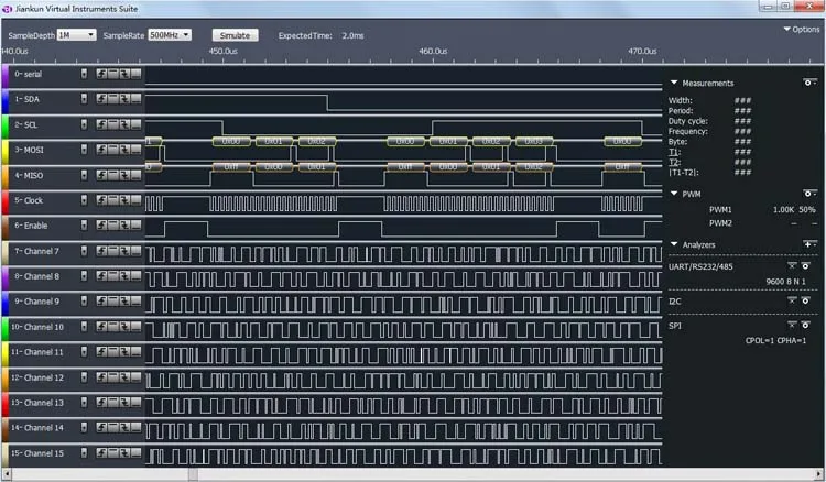 New Kingst LA1010 LA2016 16CH USB Logic Analyzer MCU ARM FPGA Debug Tool English software