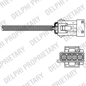 Store code: ES1079412B1 for LAMBDA sensor 04 PT.206-550 16V (mm)