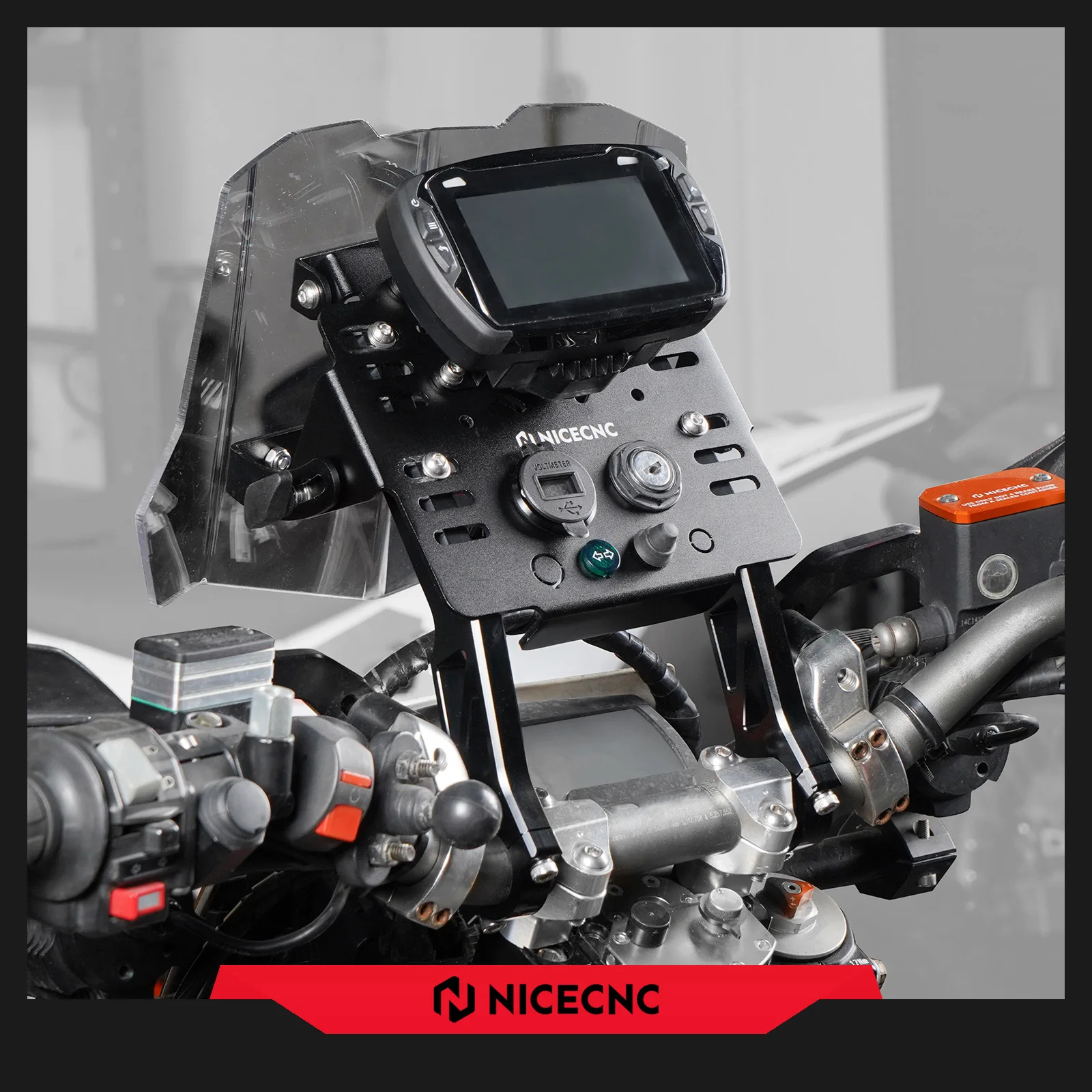 NICECNC For 2025 2024 Stark Varg EX GPS Mount Bracket Navigation Holder Mini Fairing Kit For Stark Varg MX Electric Dirt Bike