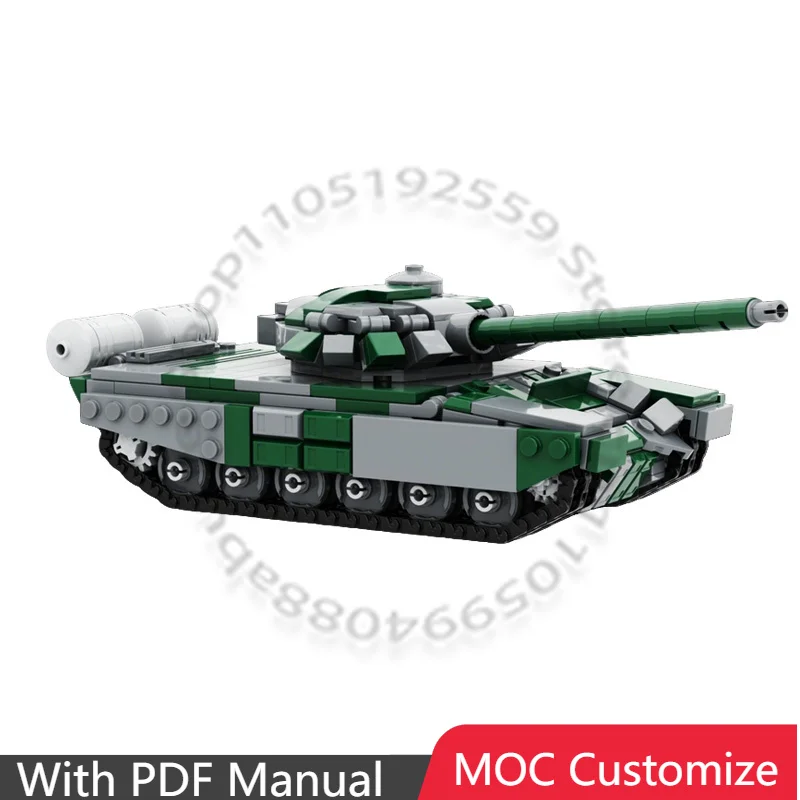 

600 деталей, серия War, T-72B3 Урал, модульный конструктор MOC, креативный дизайн, развивающая игрушка для мальчиков, подарок на праздник