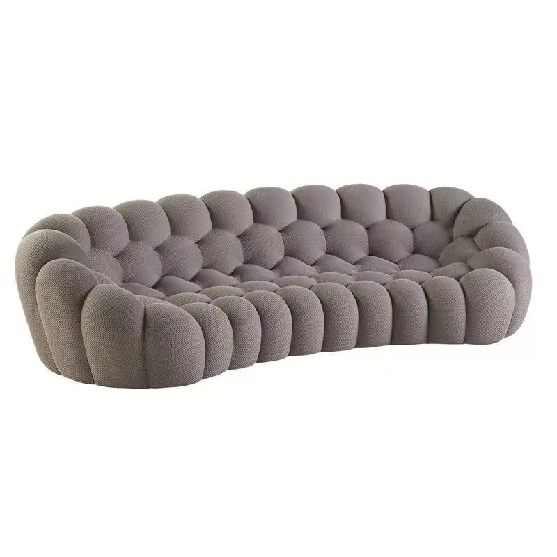 Luxury Living Room Furniture 3 Seater Fabric Velvet Roche Bobois Bubble Sofa  Chesterfield Set Modular Teddy Fabric Sofa Set