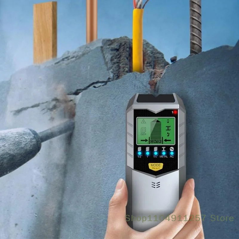 

1 Pc 5in1 Wall Metal Detection Instrument Measuring Metal Current Wire Handheld Detector Stud Post Measuring Instrument Scanner