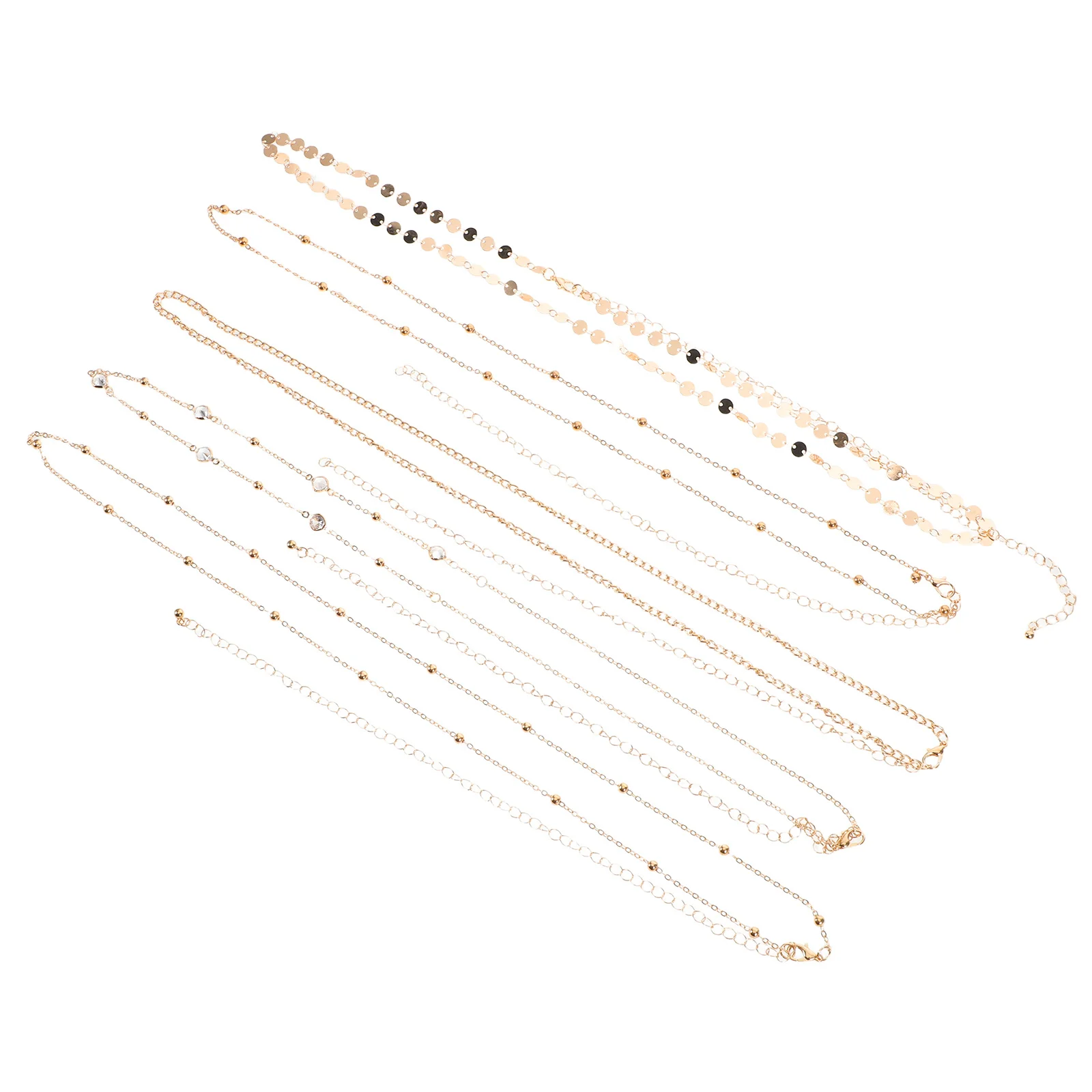 

3Pcs Adjustable Boho Waist Chain Multi Layer Belly Chain Set Lightweight Compact Design for Travel and Changes