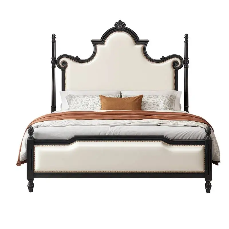 ！@Adults Mattresses Double Bed Accessories Frame Freeshippings Bedroom Double Bed King Wooden Camas De Dormitorio Furniture