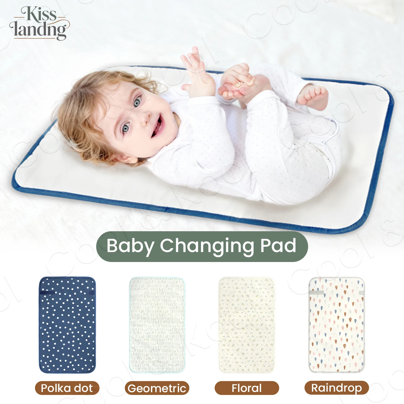 

Портативный водонепроницаемый пеленальный коврик, складной и легко протираемый, для замены подгузников на работе