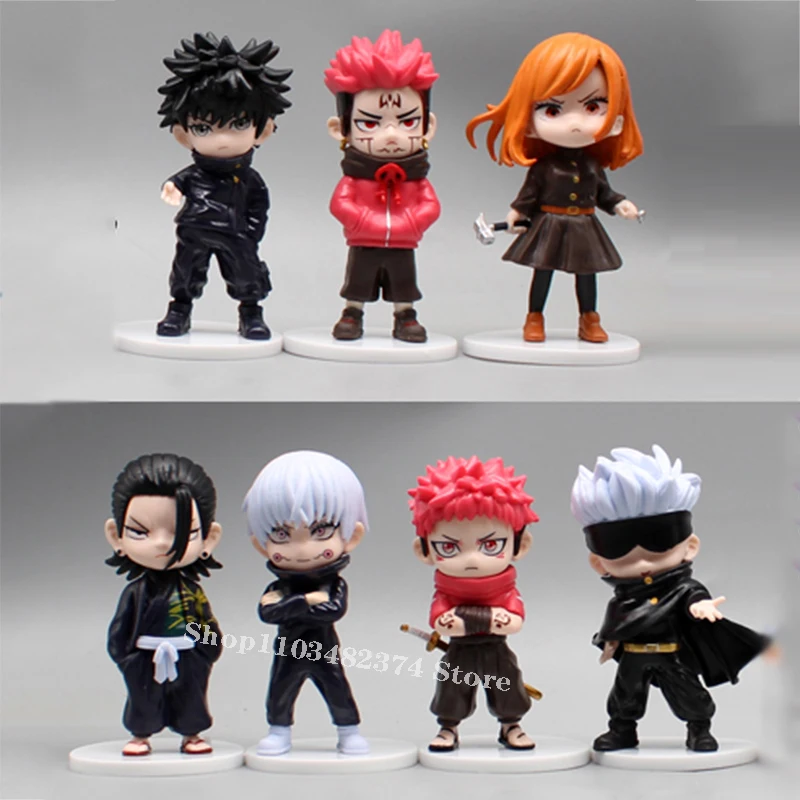 10.5cm Itadori Yuji Jujutsu Kaisen Sukuna Action Figure Gojo Megumi Geto Suguru Nobara Kugisaki Figure Anime PVC Collection Toys