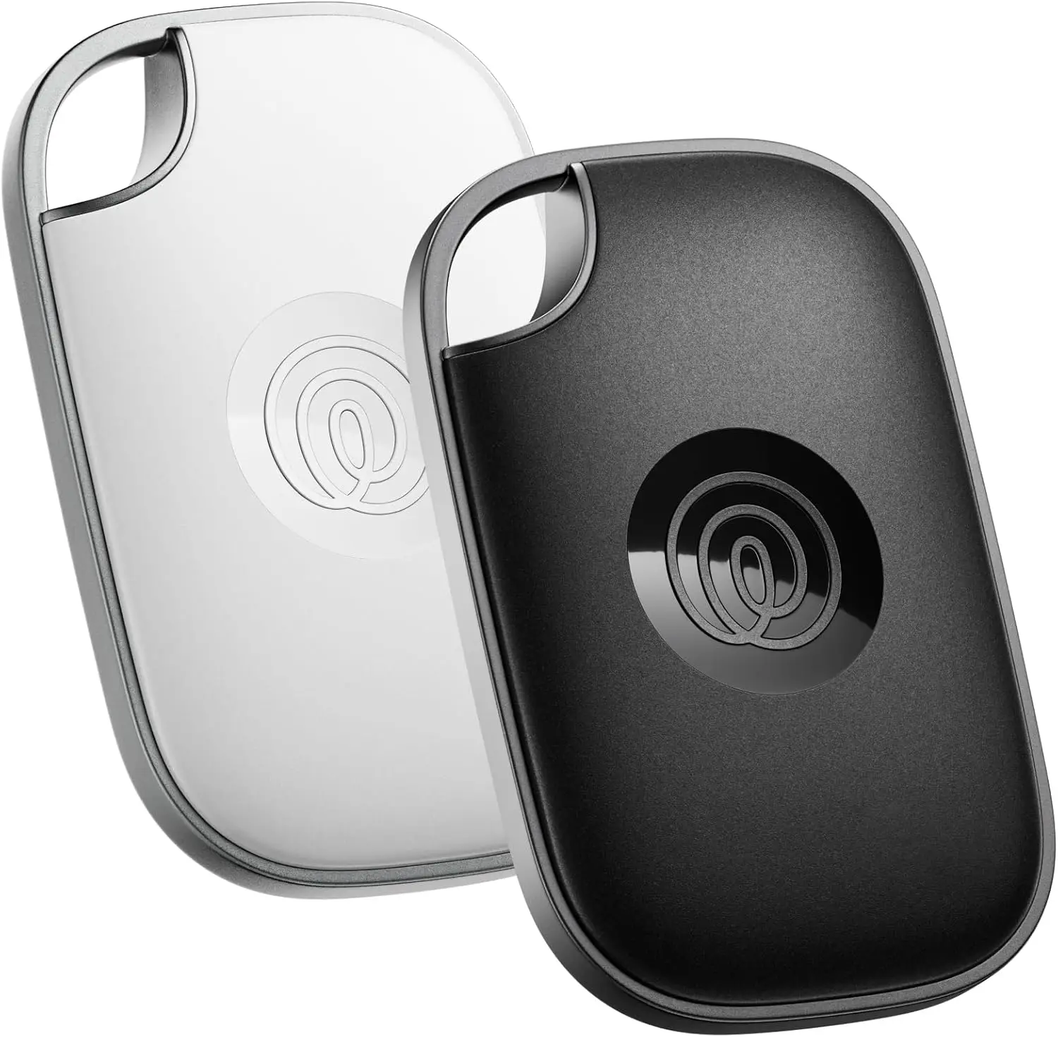 

Мощный Bluetooth-трекер и устройство для поиска ключей и сумок — совместимость с iOS/Android, комплект из 2 штук, черный/белый