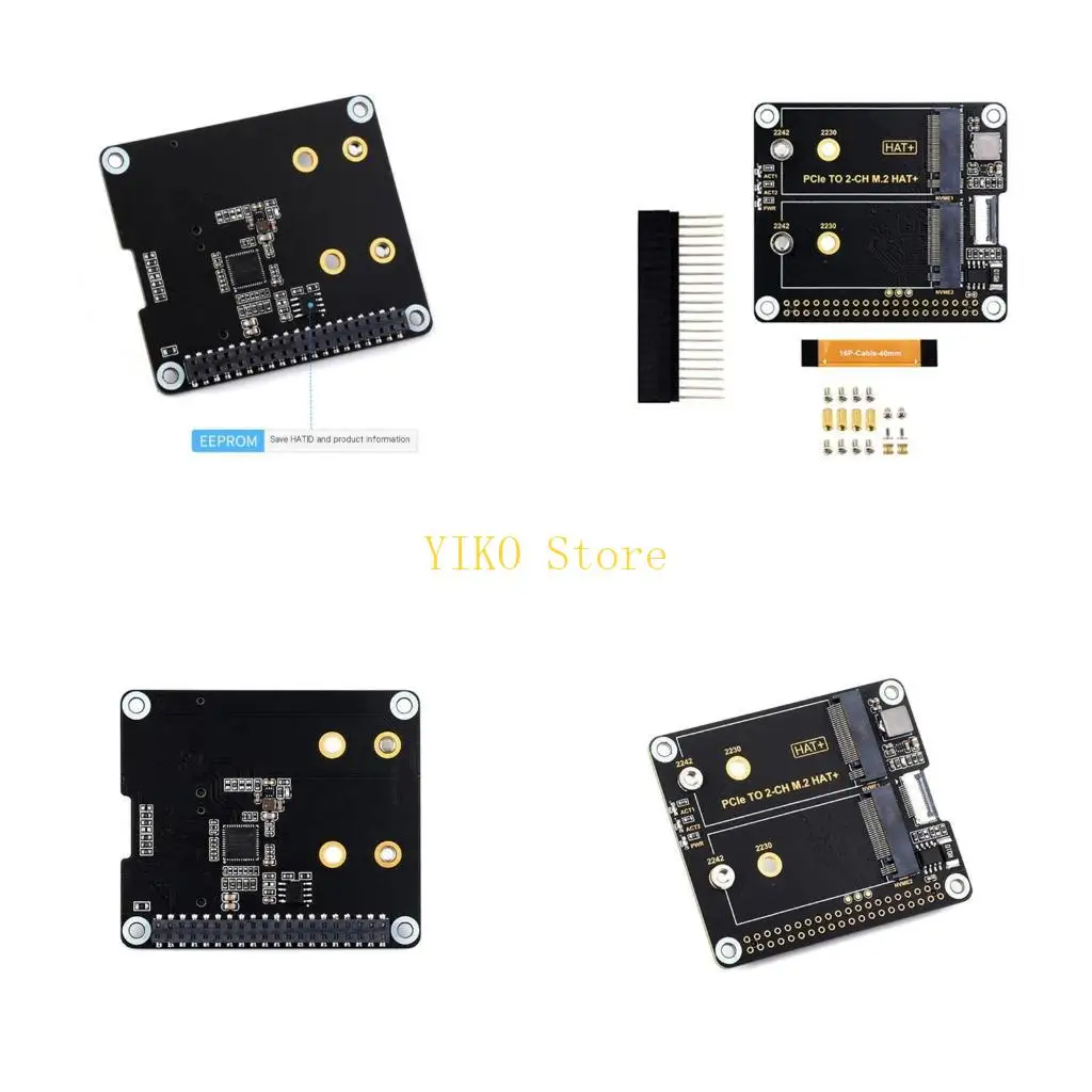 

K32C Высокоскоростной адаптер PCIE NVMe SSD с поддержкой быстрого чтения/записи PCIExpress Gen2 для RPi 5